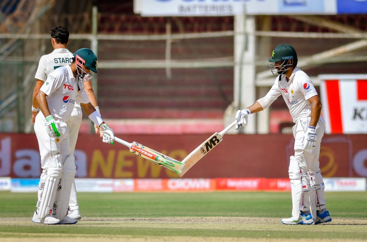 Babar Azam and Abdullah Shafiique. (Credits: Twitter)