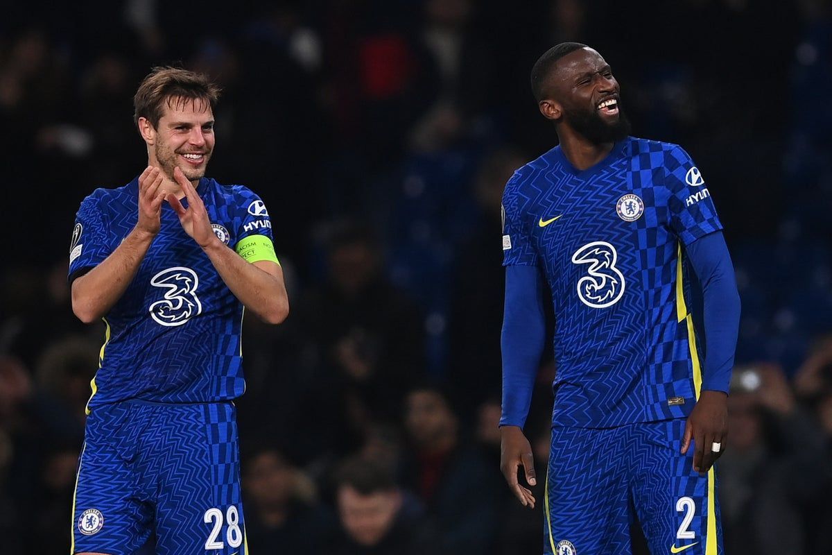 Cesar Azpilicueta and Antonio Rudiger of Chelsea (cred: Evening Standard)