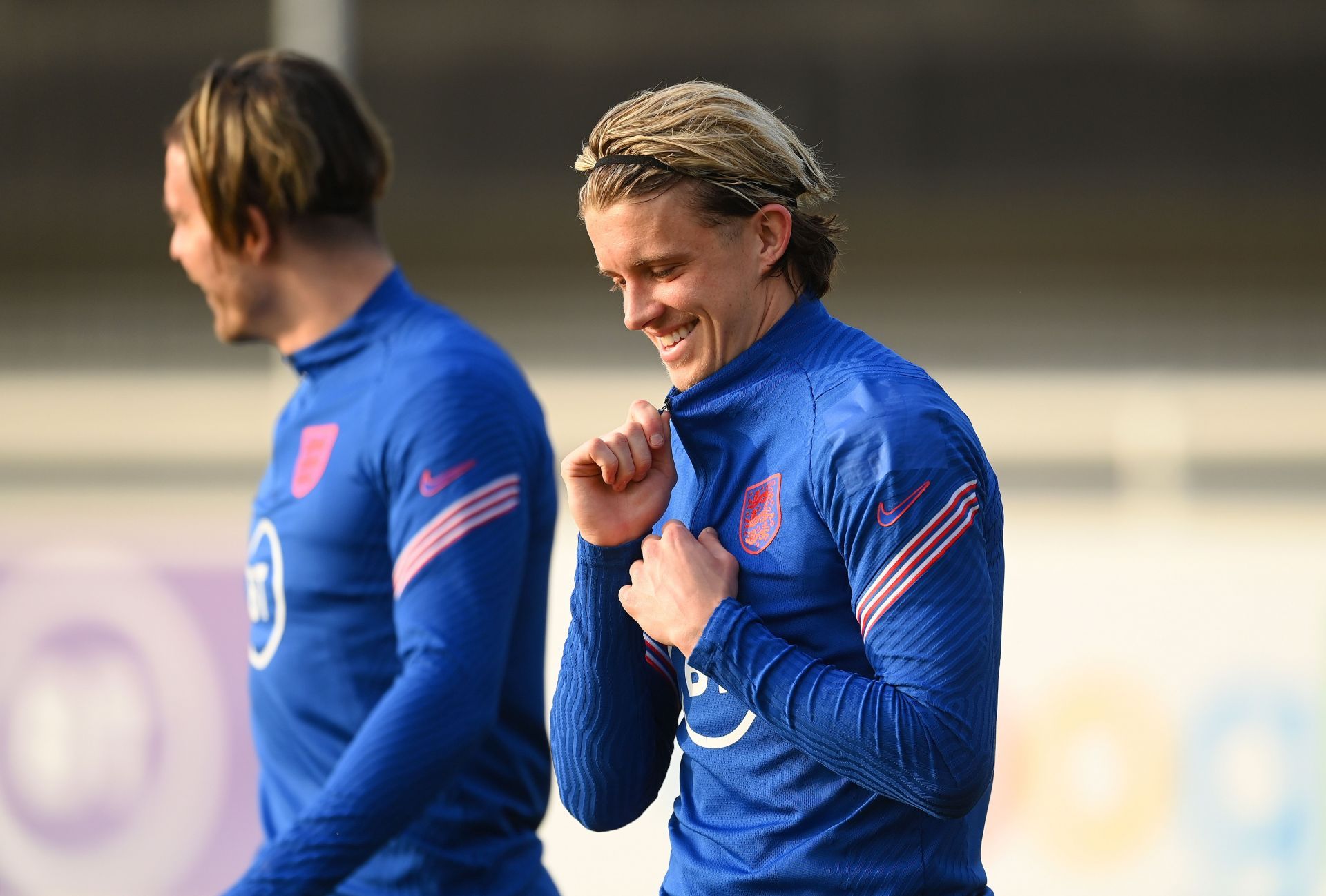 Chelsea&#039;s Conor Gallagher (Foreground) during an England Training Session