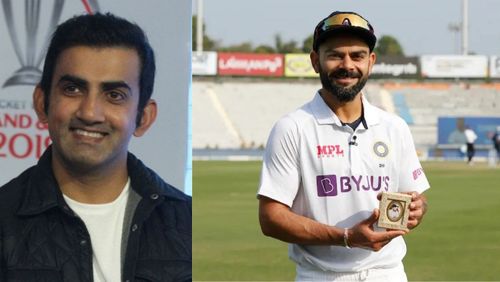 Gautam Gambhir (L) and Virat Kohli (R).