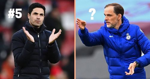 Arsenal manager Mikel Arteta and Chelsea manager Thomas Tuchel