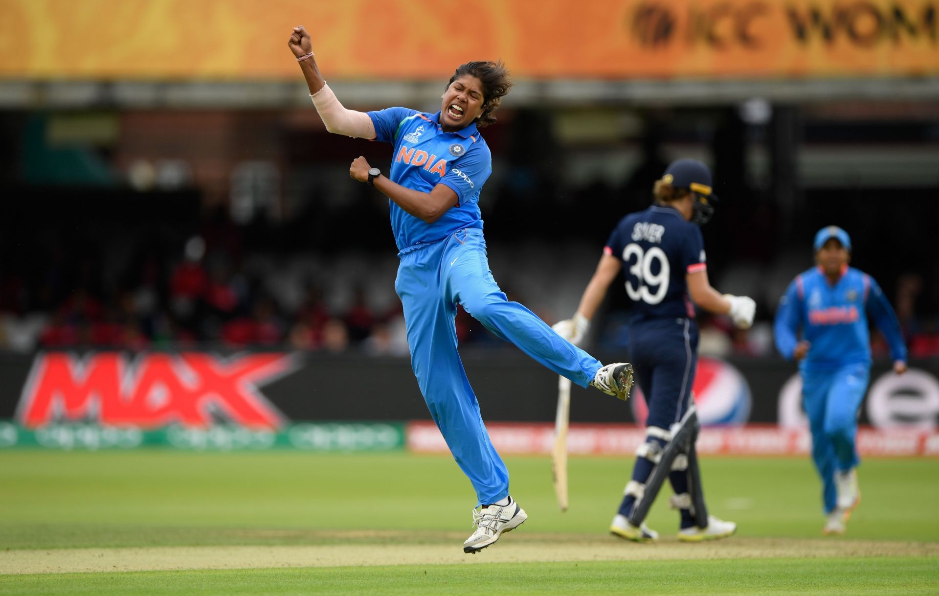 Jhulan Goswami is four wickets away from becoming the highest wicket-taker in the history of the Women's World Cup (Getty Images