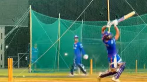 Sharma looked to be in great touch in the MI nets