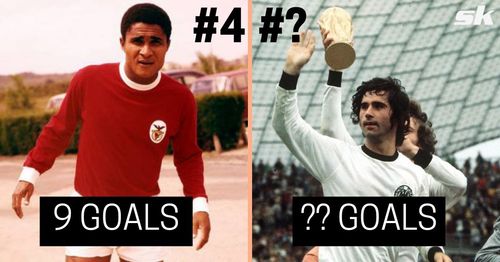 Portugal's Eusebio and Germany's Muller are amongst the highest goalscorers at the World Cup