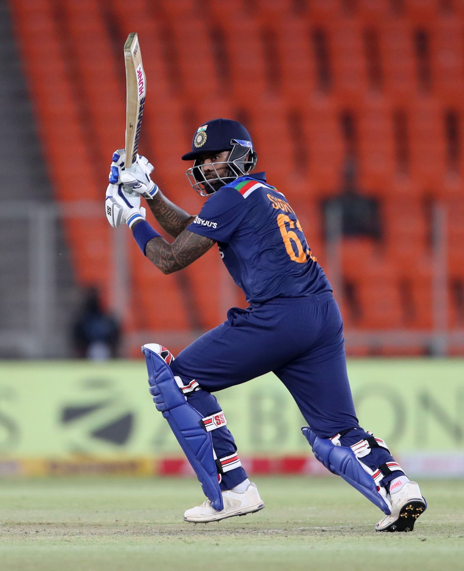 Suryakumar Yadav hit 65 off 31 balls in the third T20I vs West Indies (Getty Images)