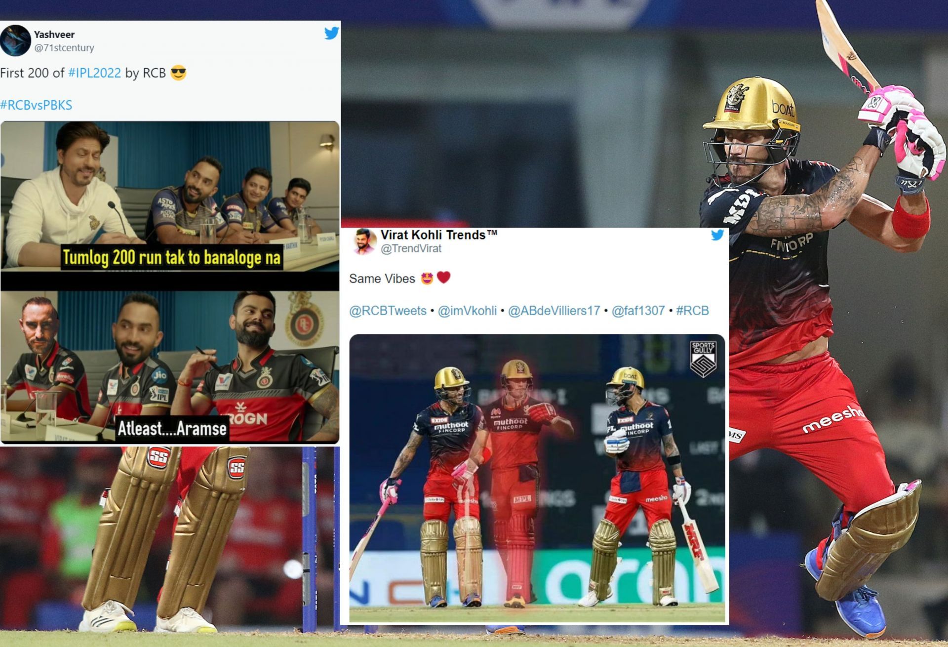Twitter reacts after RCB posts a formidable total against PBKS in match 3 of IPL 2022