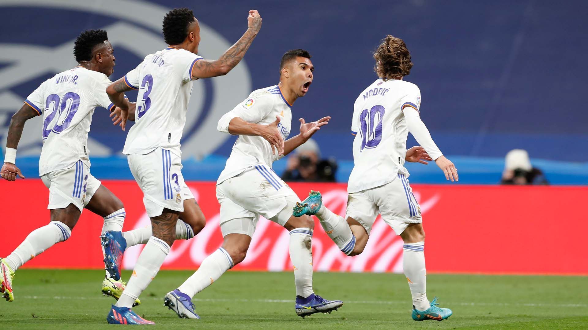 Real Madrid came from behind to thrash Real Sociedad 4-1 in La Liga.