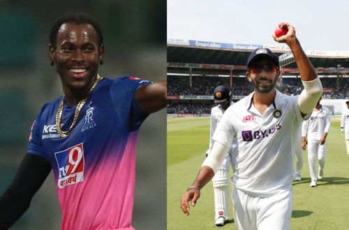 Jofra Archer(l) and Jasprit Bumrah(r)