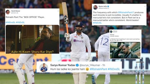 Twitter reactions to Rishabh Pant's record-breaking knock