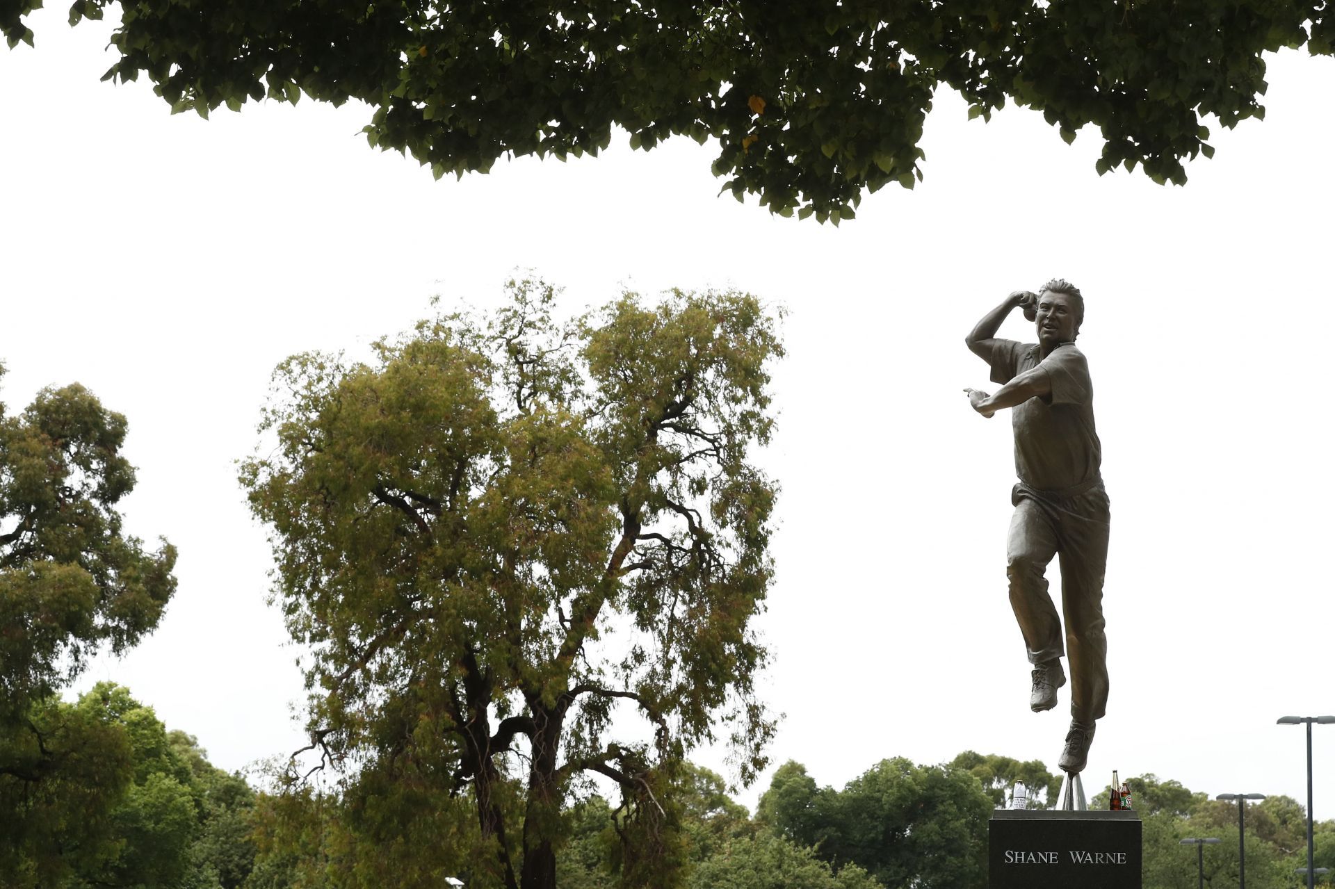 The statue of Shane Warne outside the Melbourne Cricket Ground. Pic: Getty Images