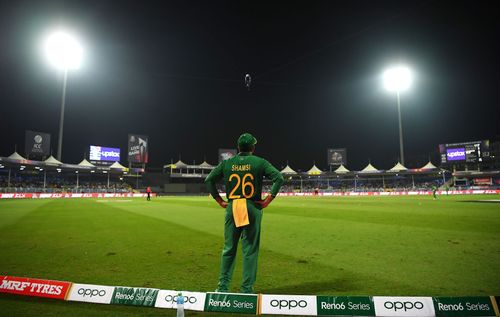 Tabraiz Shamsi pictured during a match.