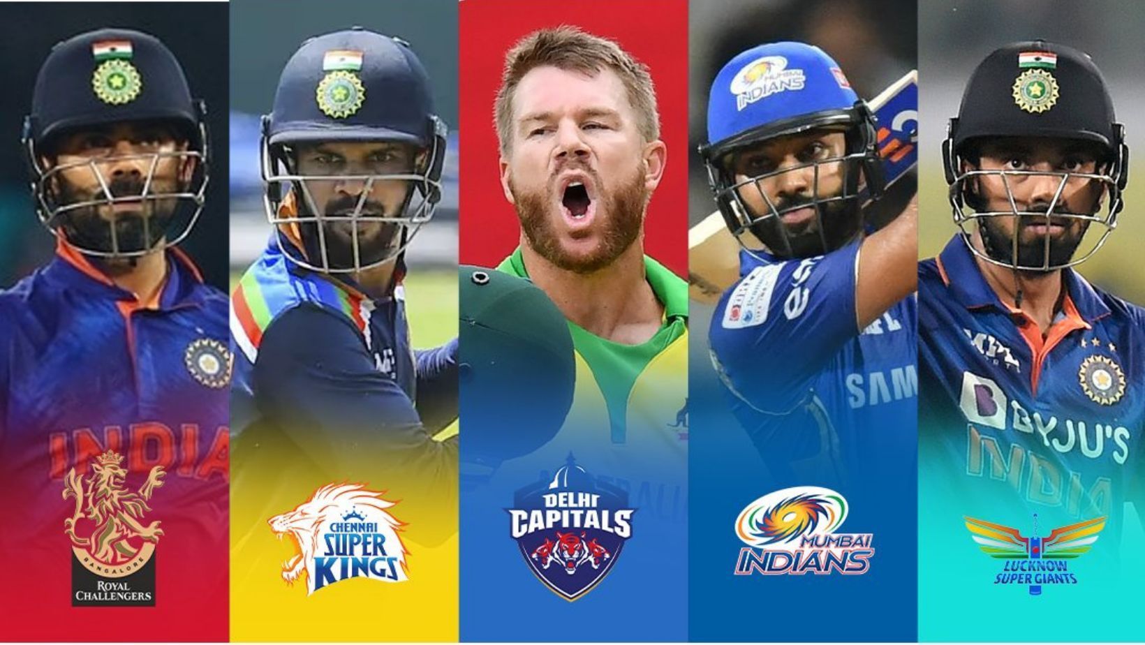 David Warner (centre) is Dinesh Karthik&#039;s player to watch out for in IPL 2022.