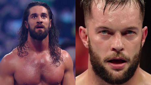 Seth Rollins (left); Finn Balor (right)