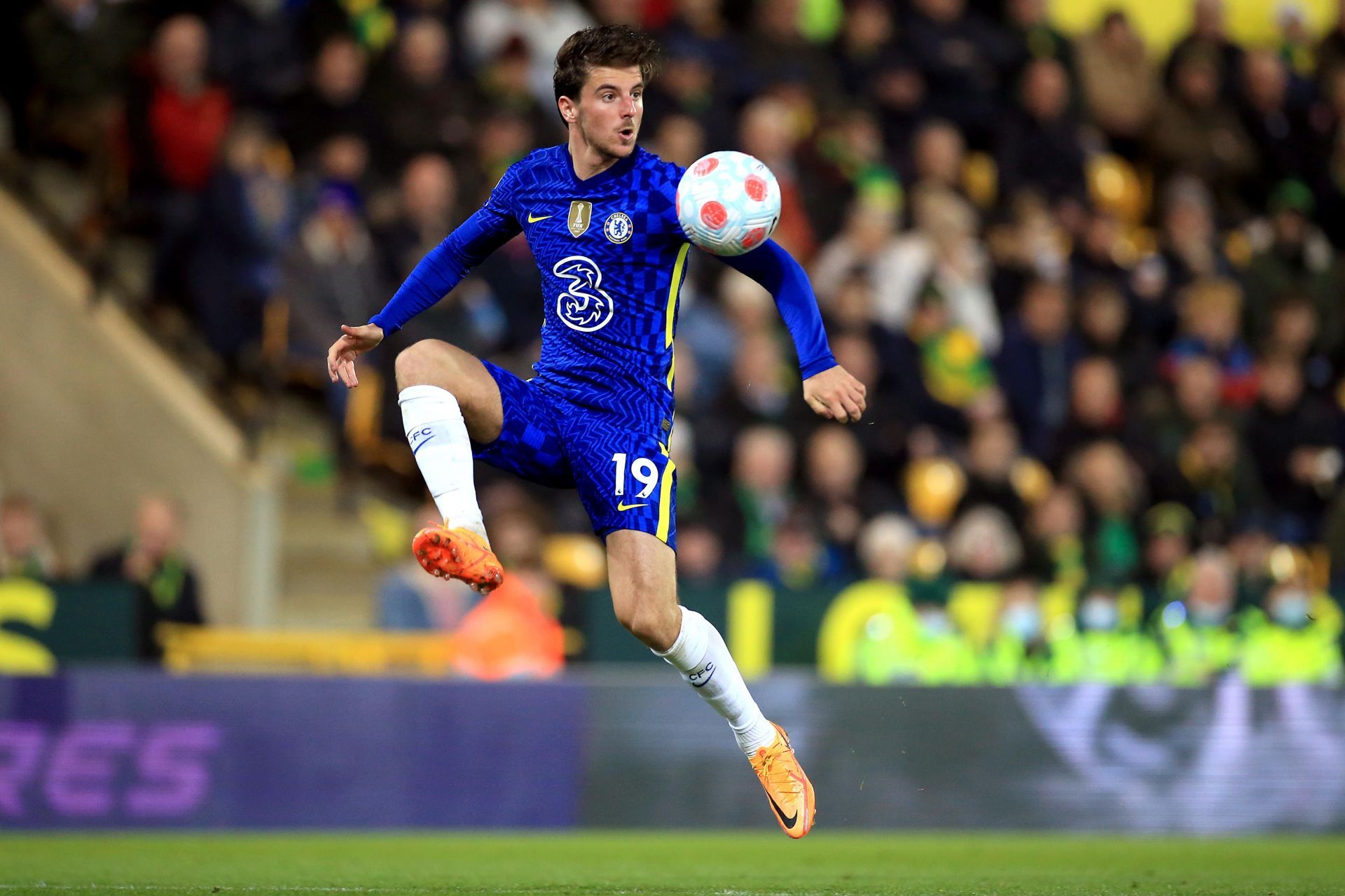 Mason Mount in action against Norwich City- Premier League