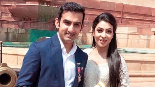 Gautam Gambhir and Natasha Gambhir.