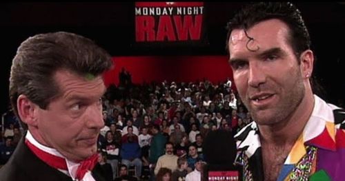 Scott Hall as Razor Ramon with Vince McMahon