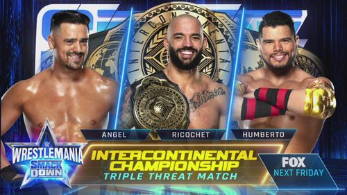 The Intercontinental Championship will not be defended at WrestleMania 38