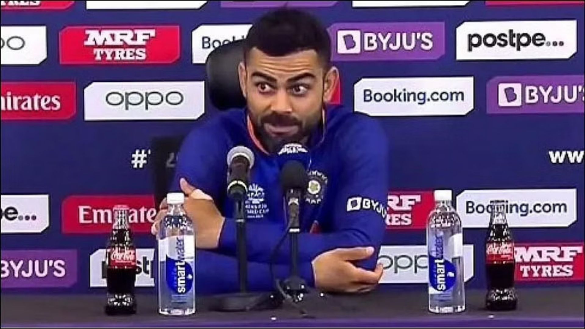 Virat Kohli has produced some unforgettable moments in his press conferences over the years