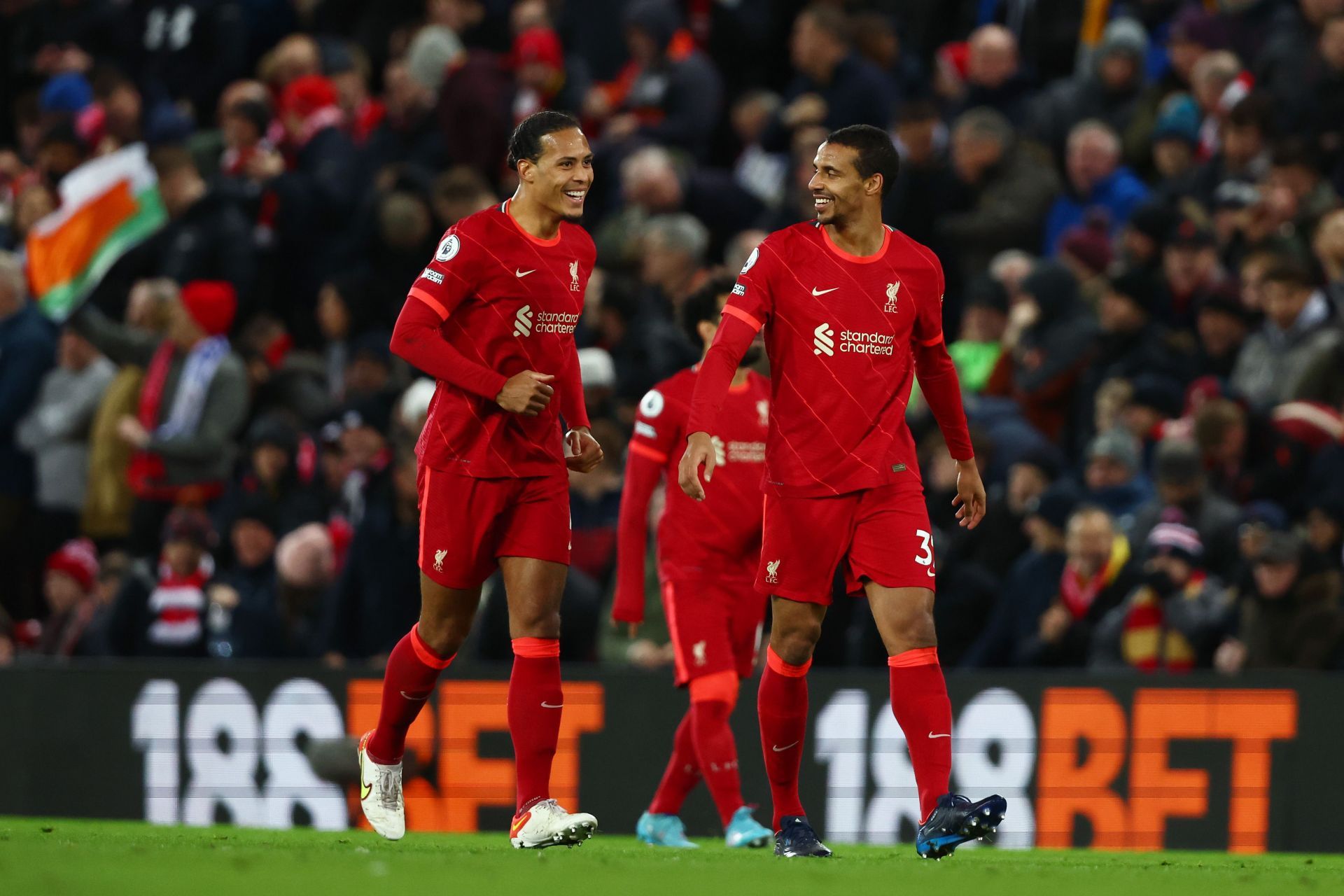 Van Dijk (left) and Matip (right) have formed a formidable partnsership