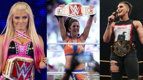 Alexa Bliss, Bayley, and Rhea Ripley have all featured at The Grandest Stage of Them All over the last 5 years