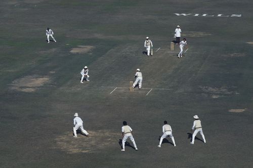 Fourth Test At Sialkot. Pakistani Slips Cordon