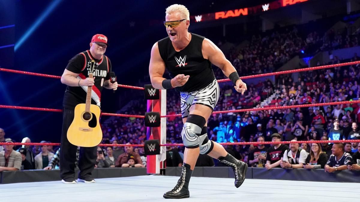 WWE Hall of Famer Jeff Jarrett performing on RAW