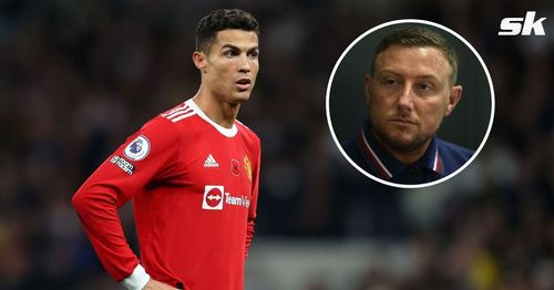 Manchester United forward Cristiano Ronaldo; [inset] Paddy Kenny.