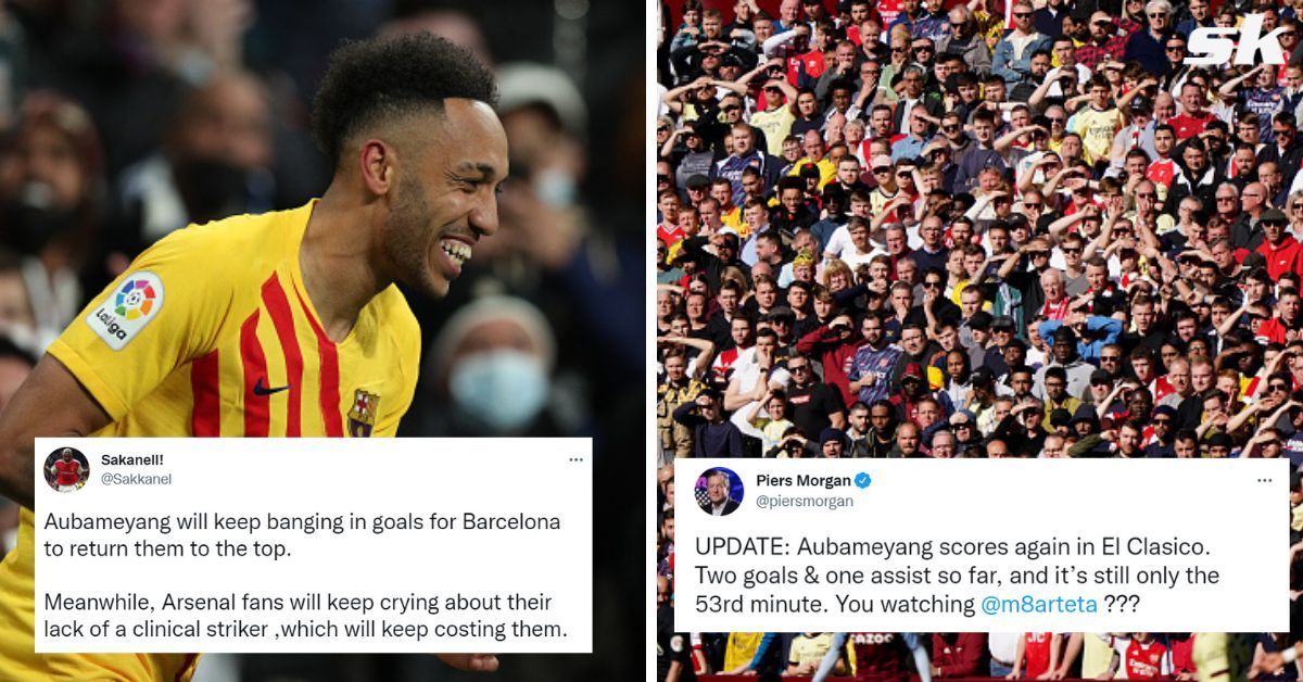 Aubameyang was the star at the Santiago Bernabeu.