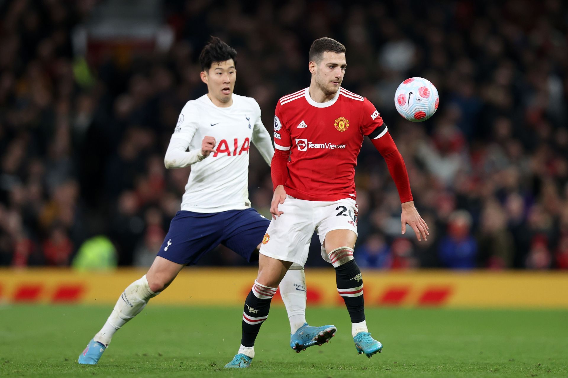 Diogo Dalot in action for Manchester United