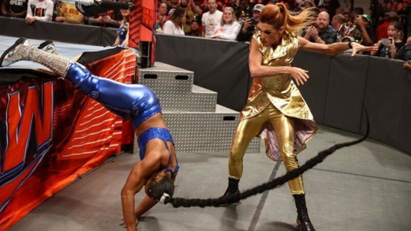 Becky Lynch and Bianca Belair.