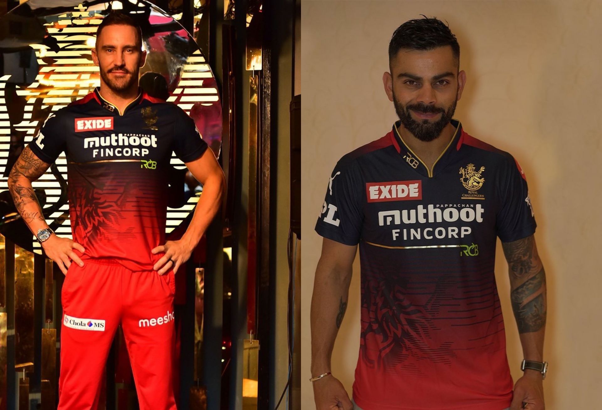 Virat Kohli and Faf du Plessis (PC: RCB/Twitter)