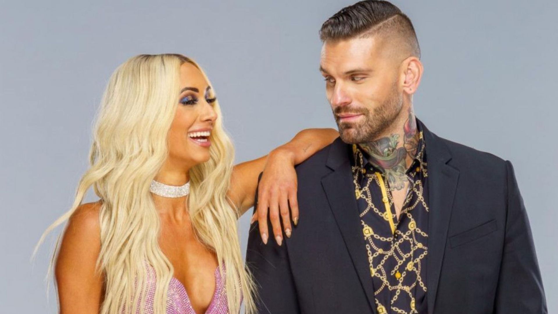 WWE Women's Tag Team Champion Carmella and Corey Graves