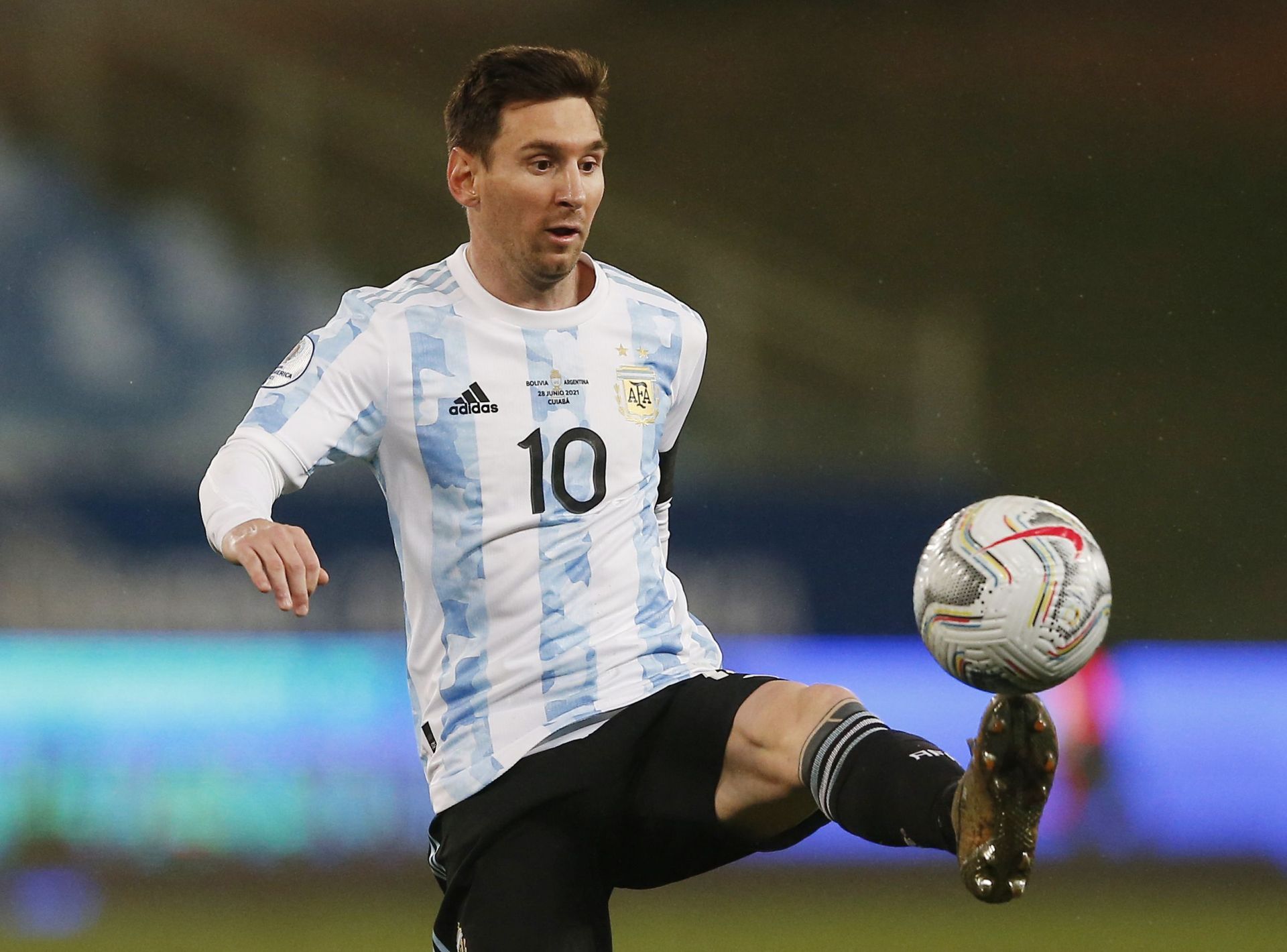 Messi scored a goal in the final home game in the qualifying campaign