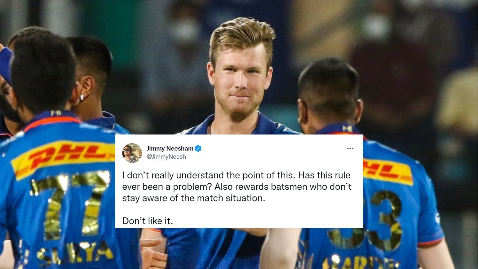 James Neesham says the new rule rewards unaware batters.