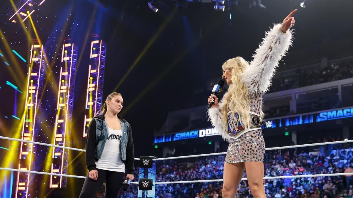 Ronda Rousey and Charlotte Flair were at loggerheads on the blue brand