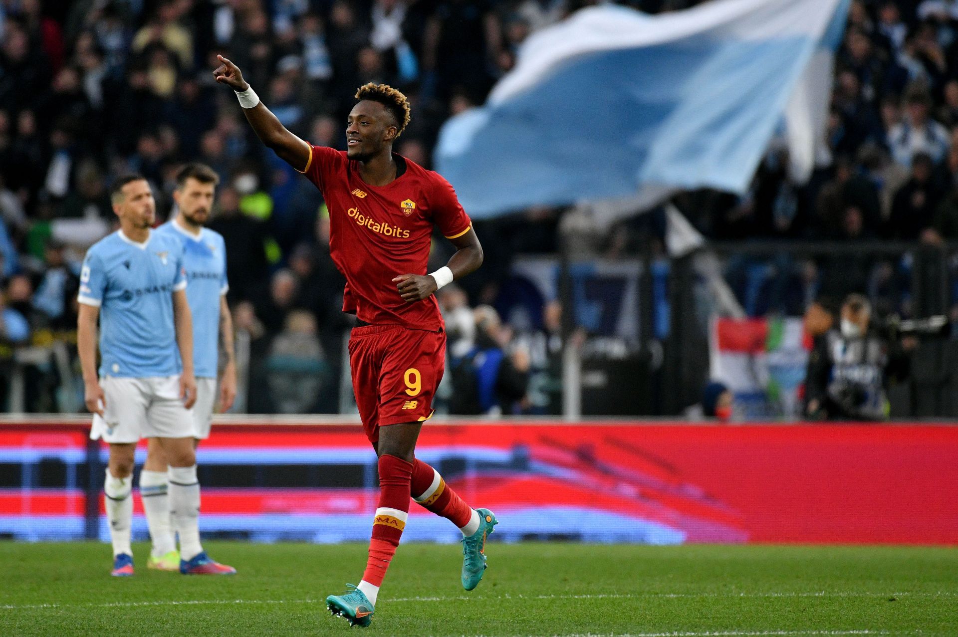 Tammy Abraham has caught the eye at AS Roma this season.