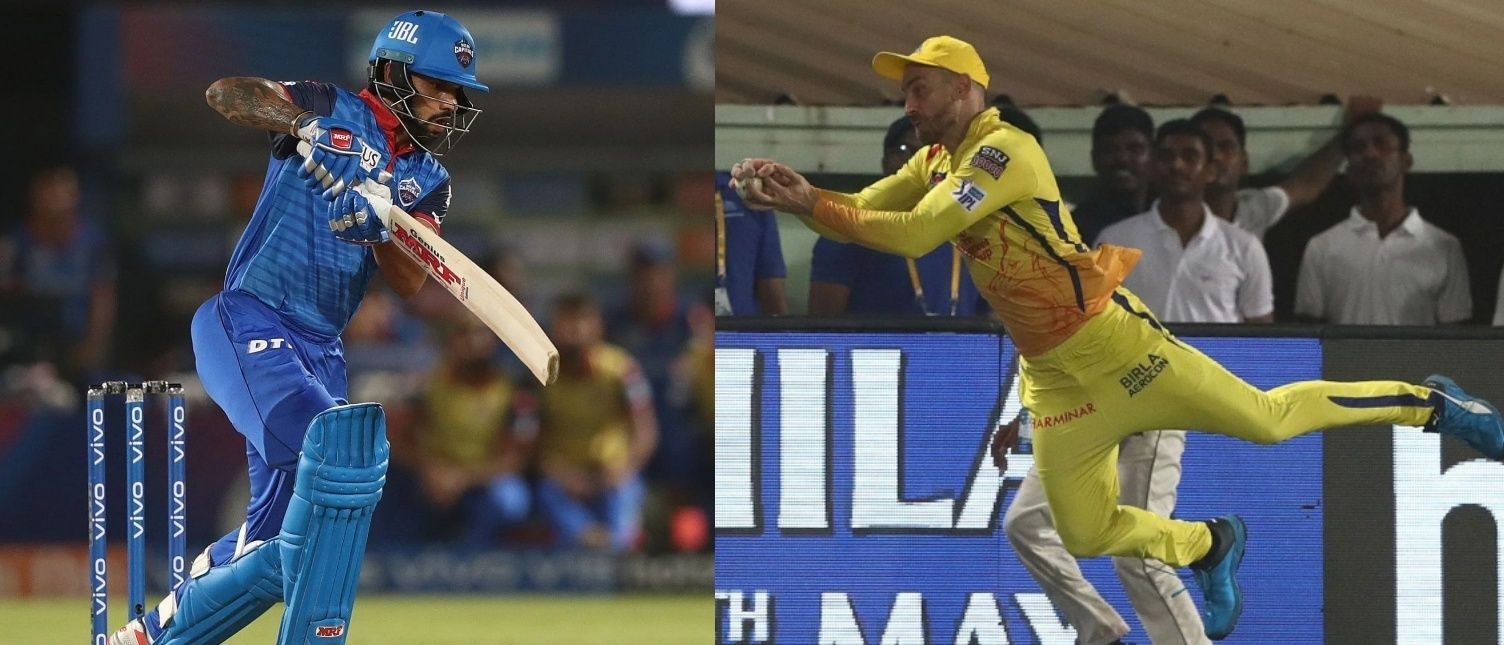 Shikhar Dhawan (left) and Faf du Plessis. Pics: Getty Images