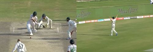 Shaheen Afridi (left) and Mitchell Swepson. Pic: PCB