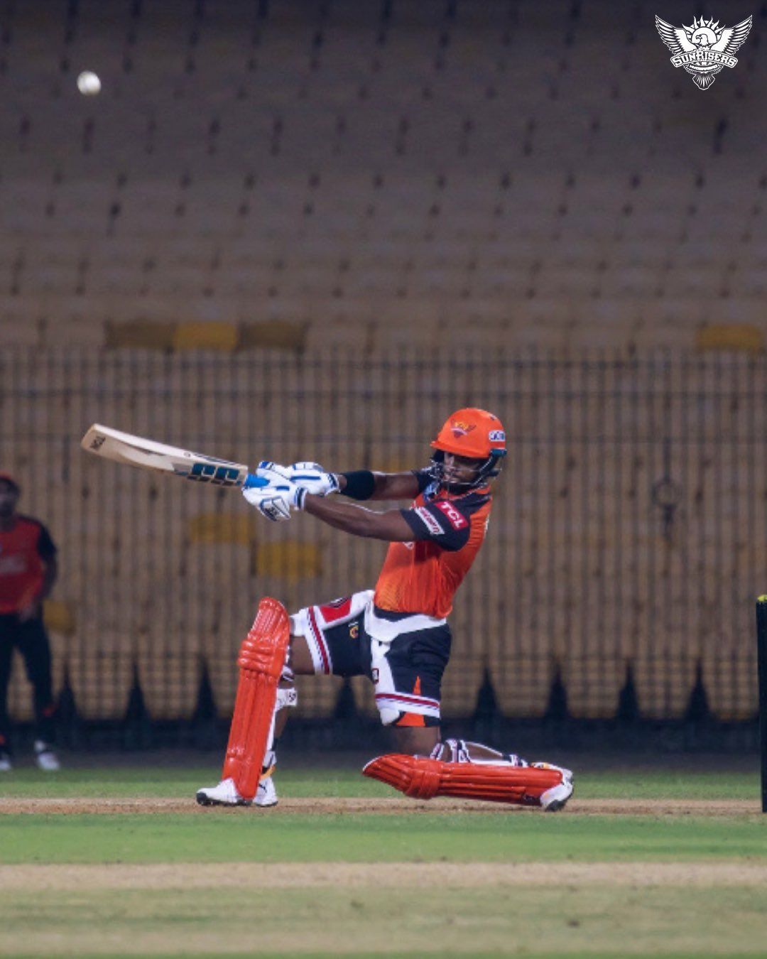 Nicholas Pooran unleashes some big hits in the training (Credit: Twitter/Sunrisers Hyderabad)