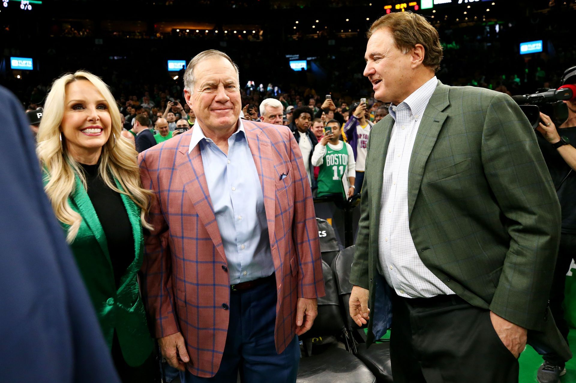 Stephen Pagliuca (R) is the co-owner of Boston Celtics