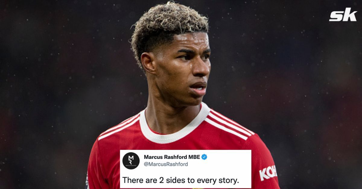 Rashford has reacted to allegations he rudely flipped off a fan