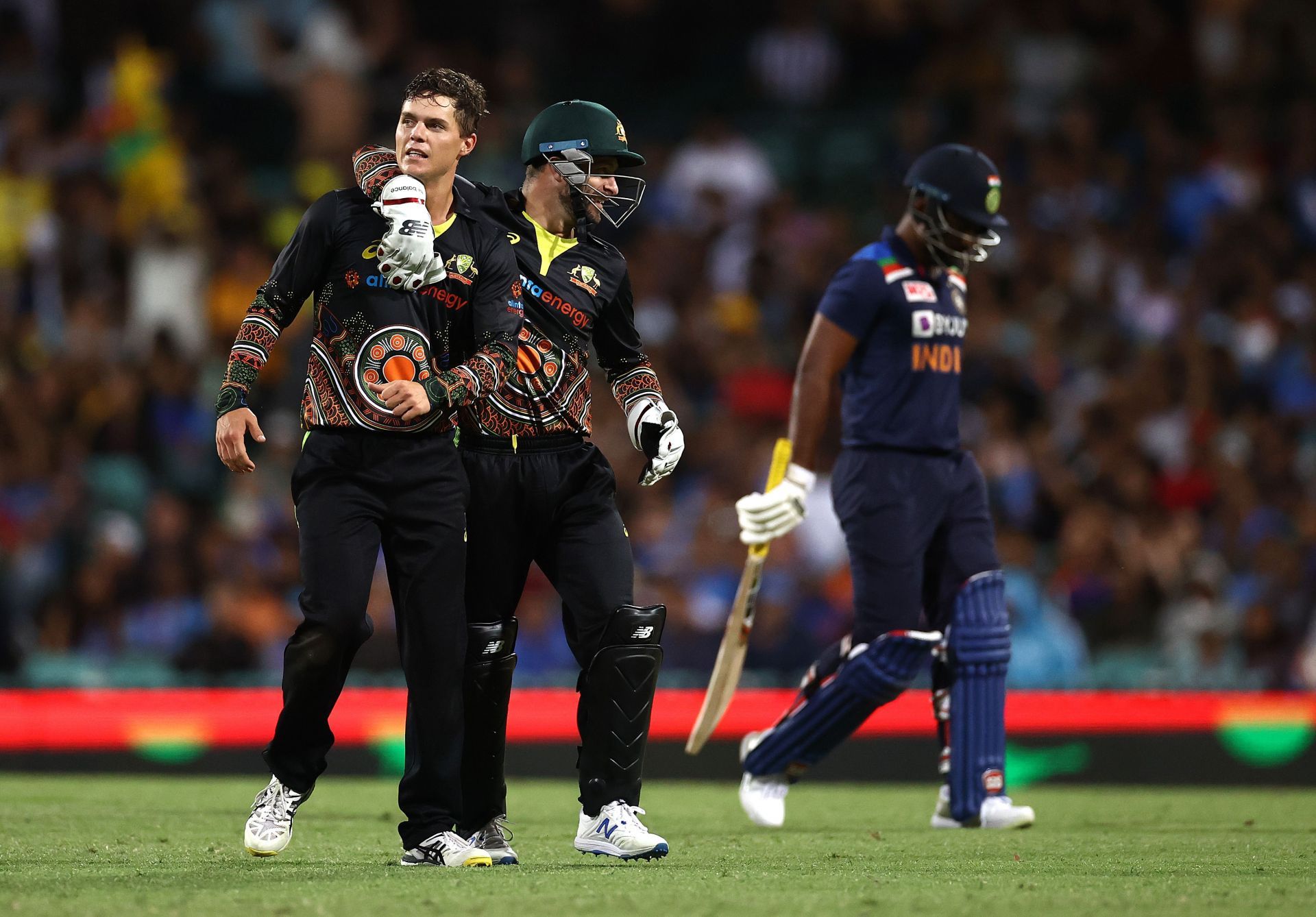 Mitchell Swepson against India. (Credits: Getty)