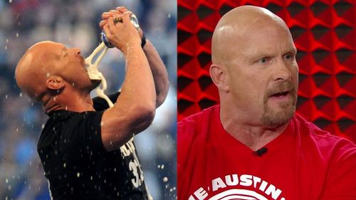 Steve Austin's beer celebration is legendary.