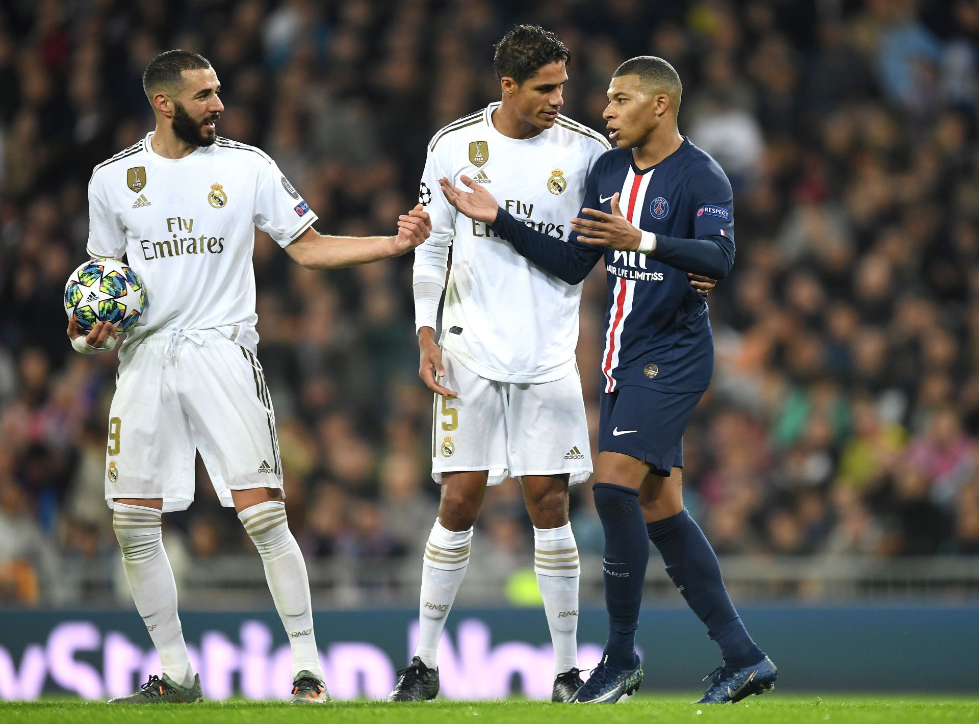 Both Benzema (left) and Mbappe (right) could be set for moves.