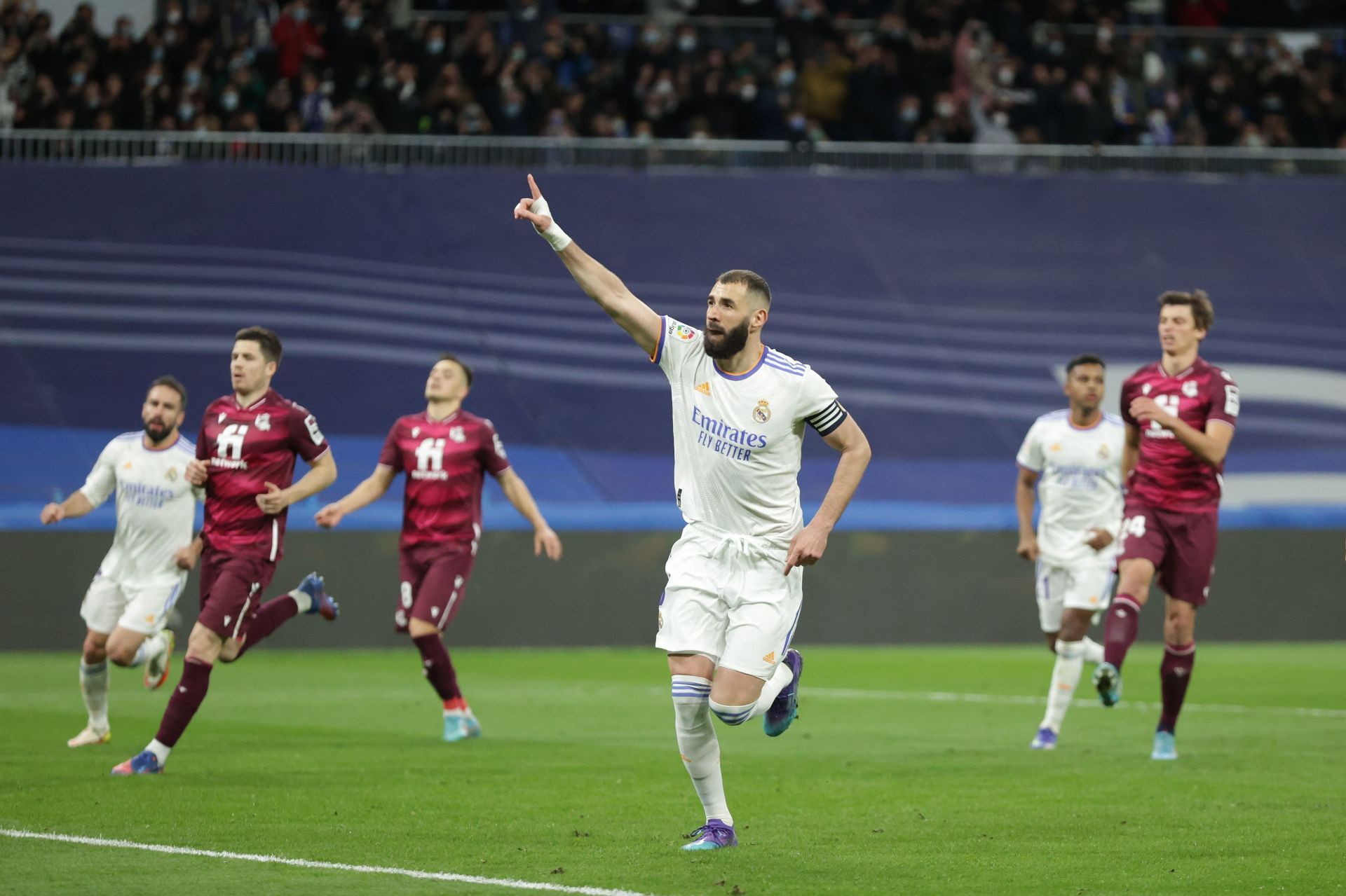 Real Madrid secured a 4-1 victory over Real Sociedad