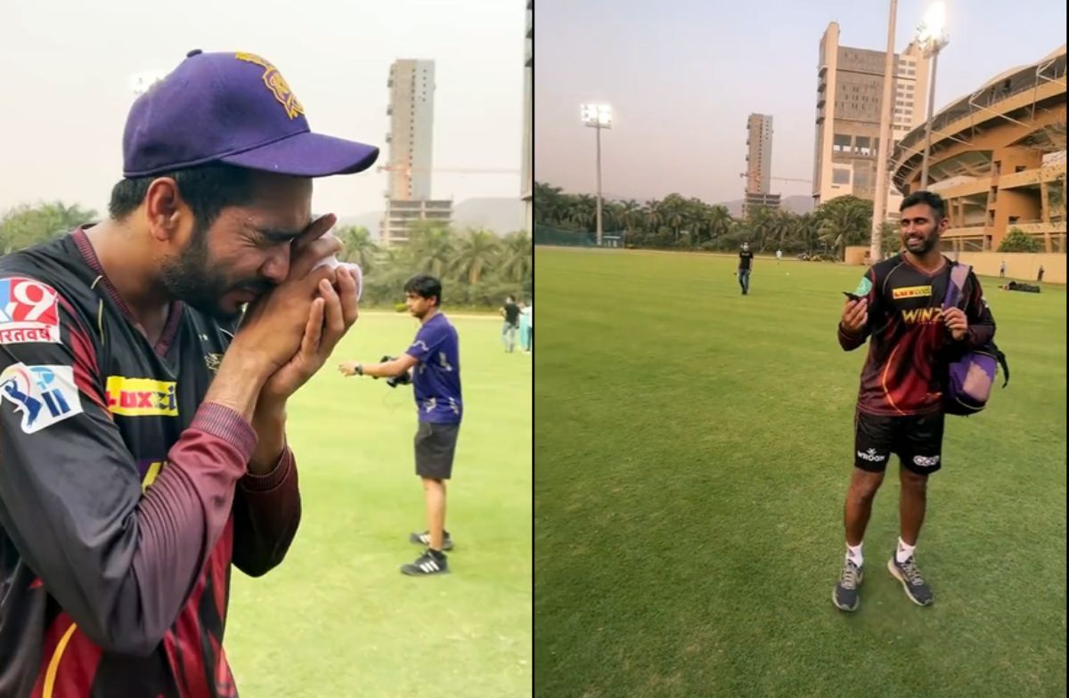 Venkatesh Iyer (left) and Abhishek Nayar. Pic: KKR/ Twitter