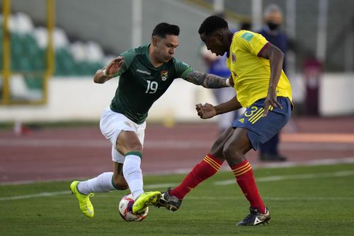 The Colombia vs Bolivia FIFA World Cup qualifying match will be played on Thursday