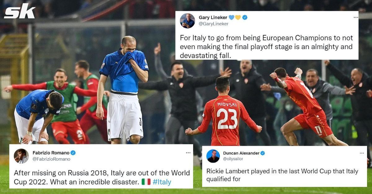 Twitter reacts as Italy will not play at the FIFA World Cup