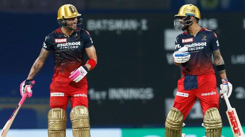 Faf du Plessis and Virat Kohli did the bulk of the batting in the Royal Challengers Bangalore's first match of IPL 2022