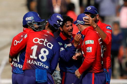 Delhi Capitals (DC) during their match against Mumbai Indians (MI). Pic: IPLT20.COM